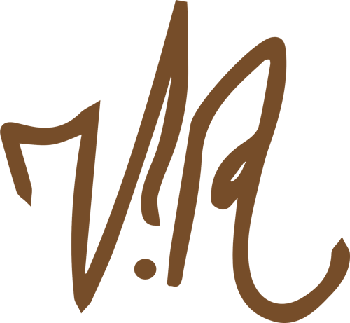 V.R. &mdash; Grandmother Victoria Richardson's initials, taken from her handwritten letter